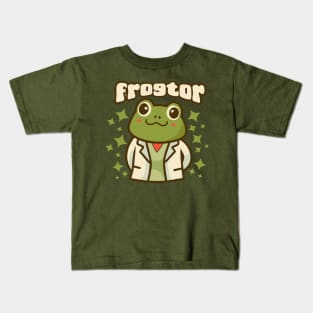 Cute doctor frog Kids T-Shirt